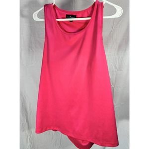 Simply Southern Pink Scalloped Open Back Tank Top XL